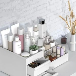 New Plastic Multi Grid Make Up Storage Shelf